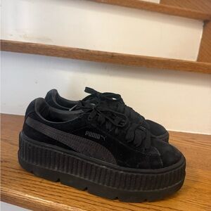 Puma x fenty Women's Black Platform Suede Sneakers